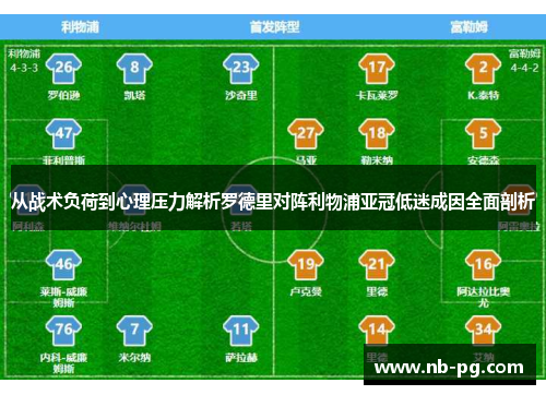 从战术负荷到心理压力解析罗德里对阵利物浦亚冠低迷成因全面剖析